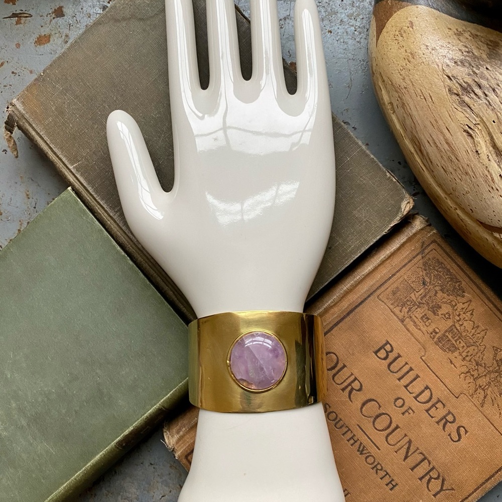 From St. Xavier Dita Amethyst Cuff Bracelet